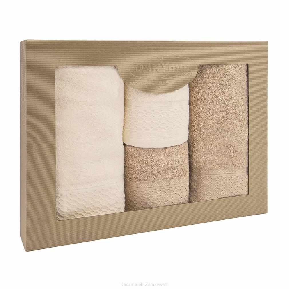Komplet ręczników 4 częściowy Solano Darymex ecru cappuccino
