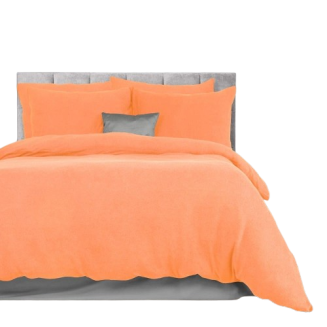 Pościel frotte 200x220 Darymex jednokolorowa łososiowa