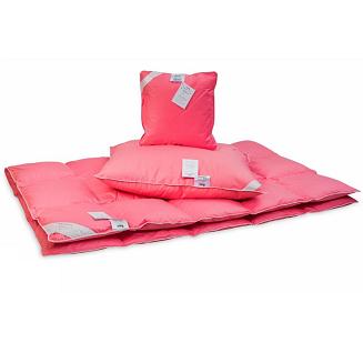 Kołdra puchowa 200x220 AMZ - 70% polski puch gęsi różowa