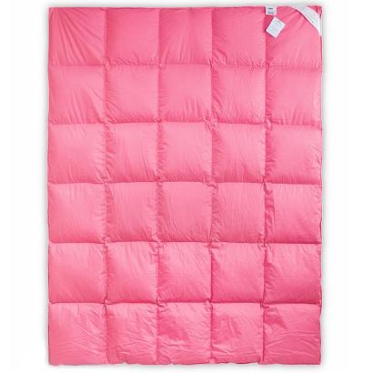 Kołdra puchowa 200x220 AMZ - 70% polski puch gęsi różowa