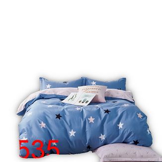 Pościel satynowa 140x200 wzór gwiazdki