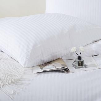 Poszewka z adamaszku satyna bawełniana 40x60 biała