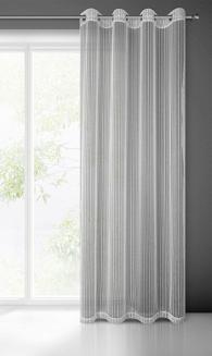 Firana gotowa na przelotkach NOELIA 140x250 Eurofirany srebrny