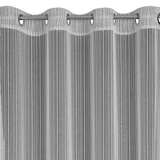 Firana gotowa na przelotkach NOELIA 140x250 Eurofirany srebrny