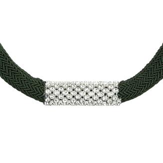 Sznur dekoracyjny do zasłon BLANKA butelkowy zielony