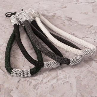 Sznur dekoracyjny do zasłon BLANKA butelkowy zielony