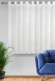 Firana gotowa na przelotkach REBECCA 350x155 Eurofirany biały