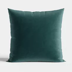 Poszewka dekoracyjna VELVI 40x40 jednobarwna welwetowa petrolowa