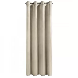 Zasłona gotowa na przelotkach ROSA 140x250 Design91 jasnobeżowy