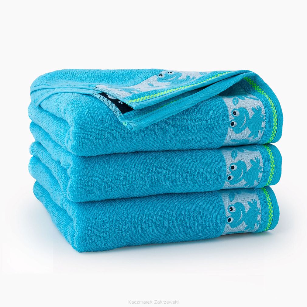 Ręcznik dla dzieci ŻABKA 70x130 Zwoltex niebieski