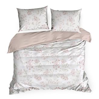 Pościel bawełniana LILA 140x200 Eurofirany pudrowy róż