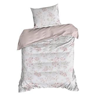 Pościel bawełniana LILA 140x200 Eurofirany pudrowy róż