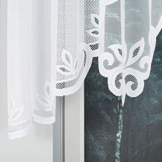 Firanka żakardowa gotowa na żabki POLA 300x100 biała