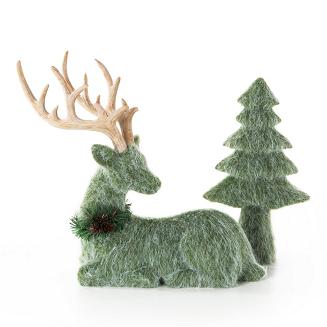 Figurka świąteczna  17x9x32 Eurofirany zielony