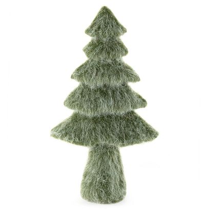 Figurka świąteczna 17x9x32 Eurofirany zielona choinka