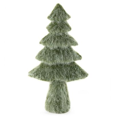 Figurka świąteczna 17x9x32 Eurofirany zielona choinka