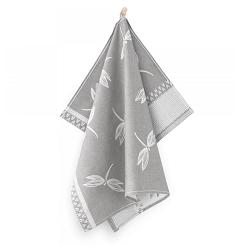 Ścierka kuchenna bawełna egipska 50x70 wzór Ważki szara