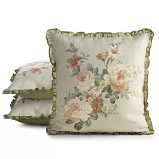 Poszewka dekoracyjna FIORE 45x45 Eurofirany oliwkowy
