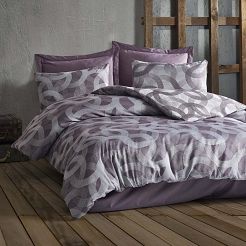 Pościel bawełniana SPOTY PURPLE/220x200 COTTONLOVE JACQUARD