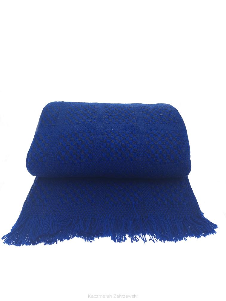 Komplet dekoracyjny narzuta 170x205 + 2x 60x170 chabrowy