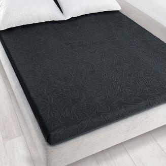 Prześcieradło frotte bez gumki Tulipan 175x220 ZWOLTEX grafitowy GRUBE