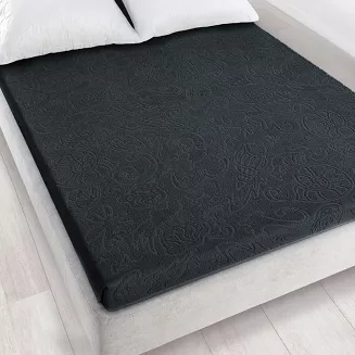 Prześcieradło frotte bez gumki Tulipan 175x220 ZWOLTEX grafitowy GRUBE