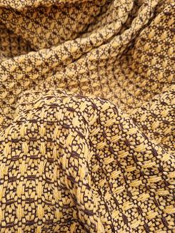 Komplet dekoracyjny narzuta 170x205 + 2x 60x170 gofra miodowy brązowy