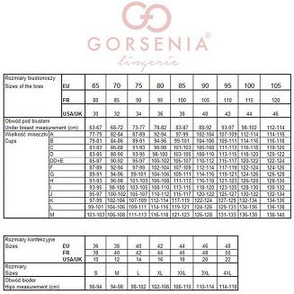 Biustonosz z koronką CASABLANCA K425 Gorsenia miękki czarny