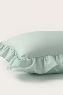 Poszewka do pościeli z falbanką RUFFY PREMIUM 40x40 szałwiowa