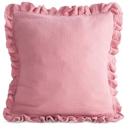 Poszewka dekoracyjna MUSLIN 45x45 Eurofirany różowy