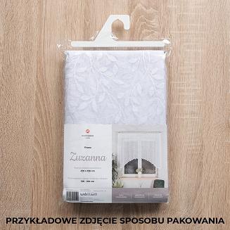 Firanka żakardowa gotowa na żabki ZUZANNA 300x160 biała