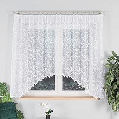 Firanka żakardowa gotowa na żabki ZUZANNA 300x160 biała