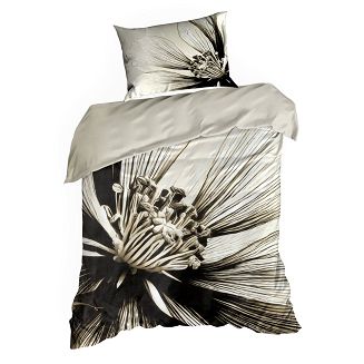 Pościel satynowa SPRING 140x200 Eurofirany jasnobeżowy