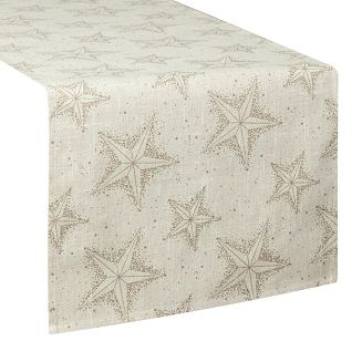 Obrus świąteczny WINTER 40x140 Eurofirany kremowy
