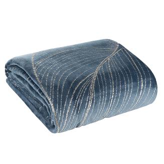 Koc narzuta BLANCA 150x200 Eurofirany granatowy/złoty