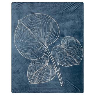 Koc narzuta BLANCA 150x200 Eurofirany granatowy/złoty