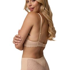 Figi damskie z koronkowym tyłem 214 beżowe