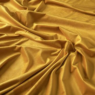 Zasłona gotowa na taśmie VELVI 140x230 szafranowa