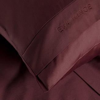 Pościel satynowa ELEGANT1H 160x200 Eva Minge Eurofirany bordowy