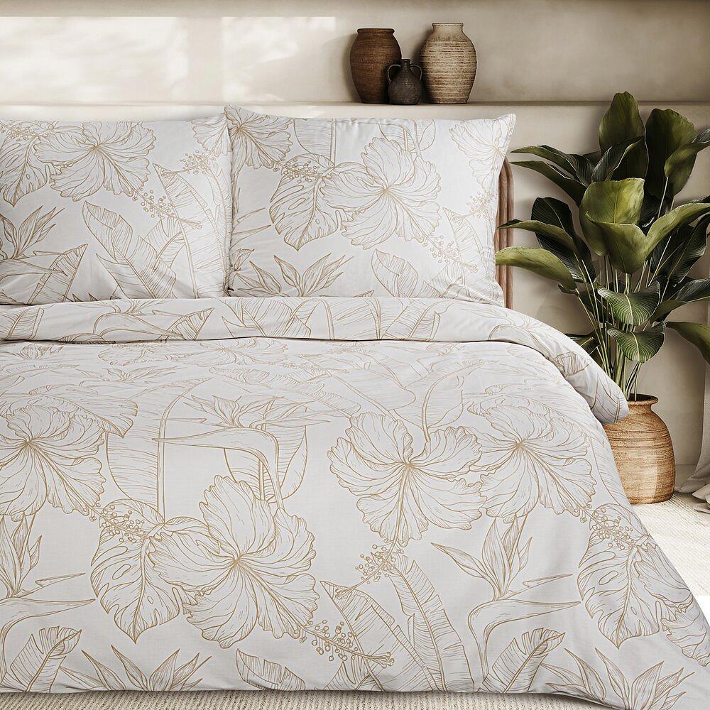 Pościel satynowa SPRING 140x200 Eurofirany biały