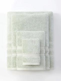 Ręcznik bambusowy Harmony 70x140 szałwiowy ze srebrną bordiurą