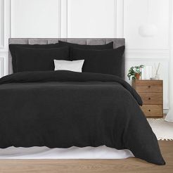 Pościel frotte 200x220 Darymex jednokolorowa czarny