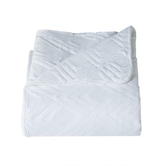 Narzuta dekoracyjna AVILA 170x210 pikowana wzór geomatryczny biała