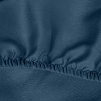 Prześcieradło satynowe z gumką NOVA3 100x200 Eurofirany granatowy