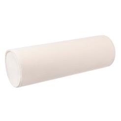 Poduszka dekoracyjna wałek 45x15 welur beżowa