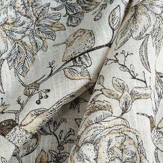 Zasłona gotowa LUCINA2 140x250 Eurofirany naturalny