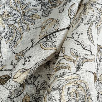 Zasłona gotowa LUCINA2 140x250 Eurofirany naturalny