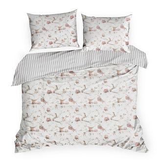 Pościel satynowa RAYA2 220x200 Eurofirany biały