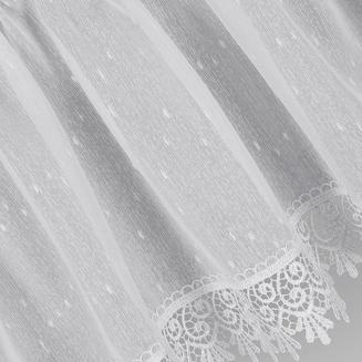 Firana gotowa na taśmie DAGMARA-3 400x65 Eurofirany biały