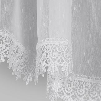 Firana gotowa na taśmie DAGMARA-3 400x65 Eurofirany biały